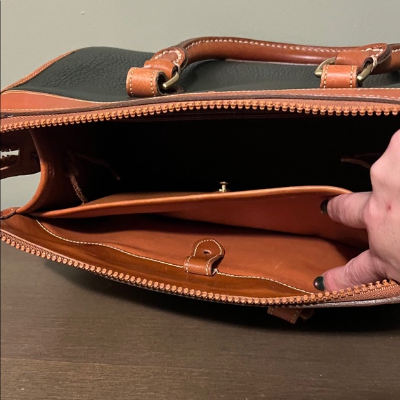 Dooney & Bourke Vintage Dark Green Satchel - Picture 14 of 16